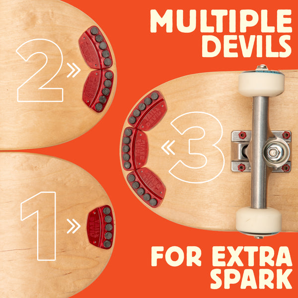 Tail Devil skateboard spark plate