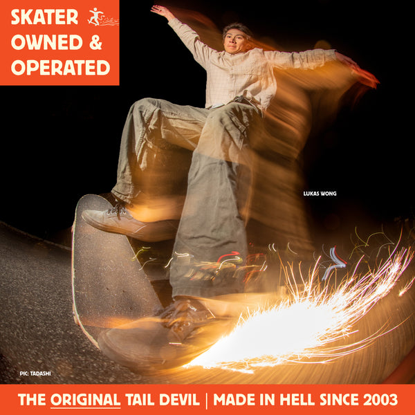 Tail Devil skateboard spark plate
